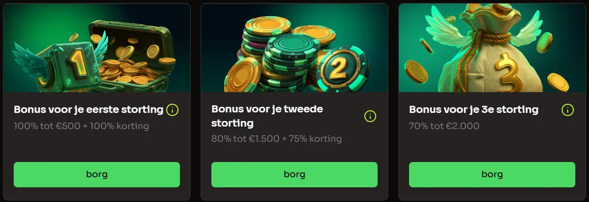 Welkomstbonus en speciale aanbiedingen bij HolyLuck Casino