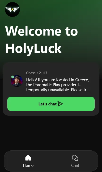 Klantenservice en ondersteuning bij HolyLuck Casino