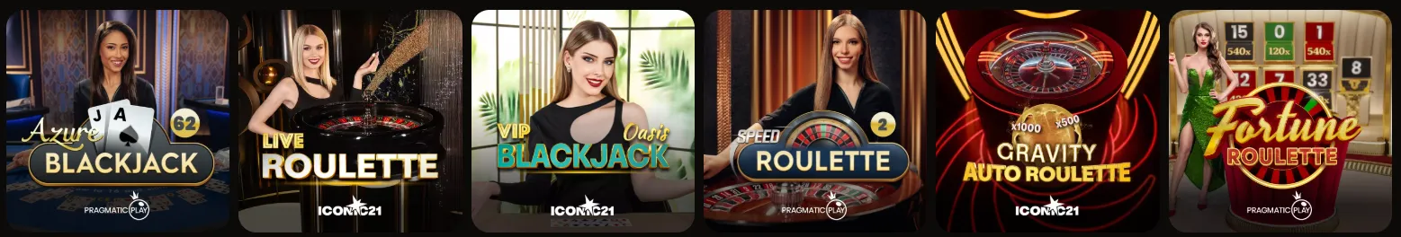 Live casino van HolyLuck met echte dealers