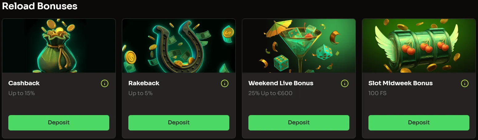 Actuele promoties en bonusacties bij HolyLuck Casino